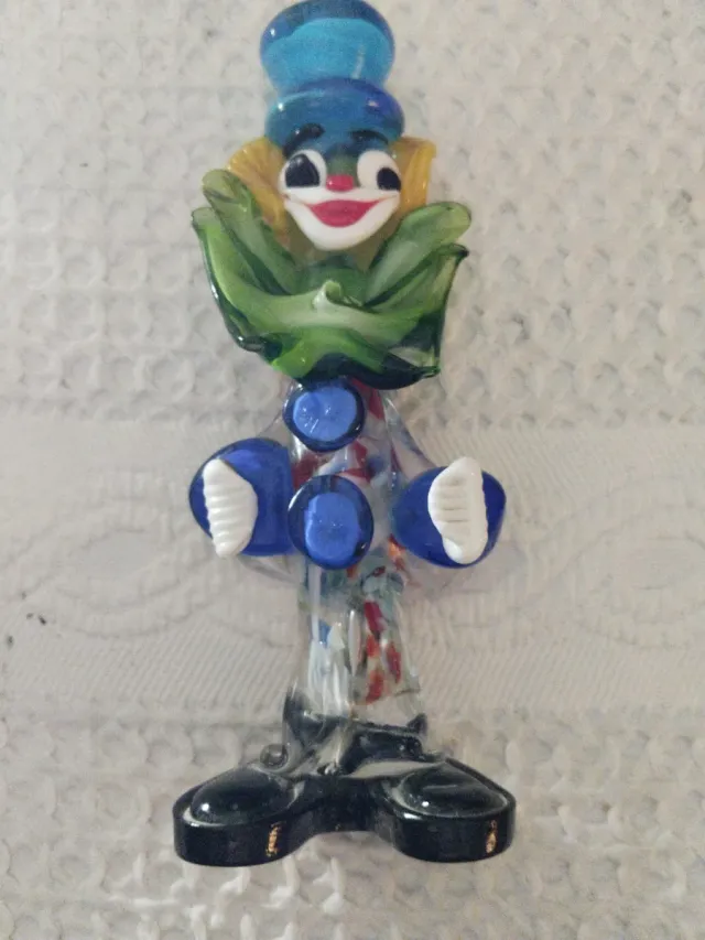 Payaso de cristal Murano. Escucho ofertas