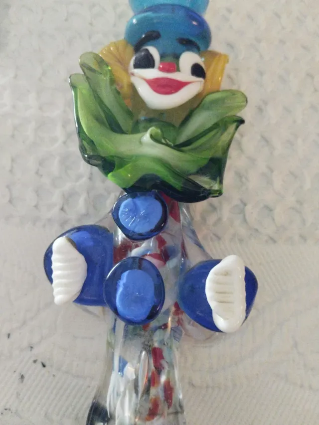 Payaso de cristal Murano. Escucho ofertas