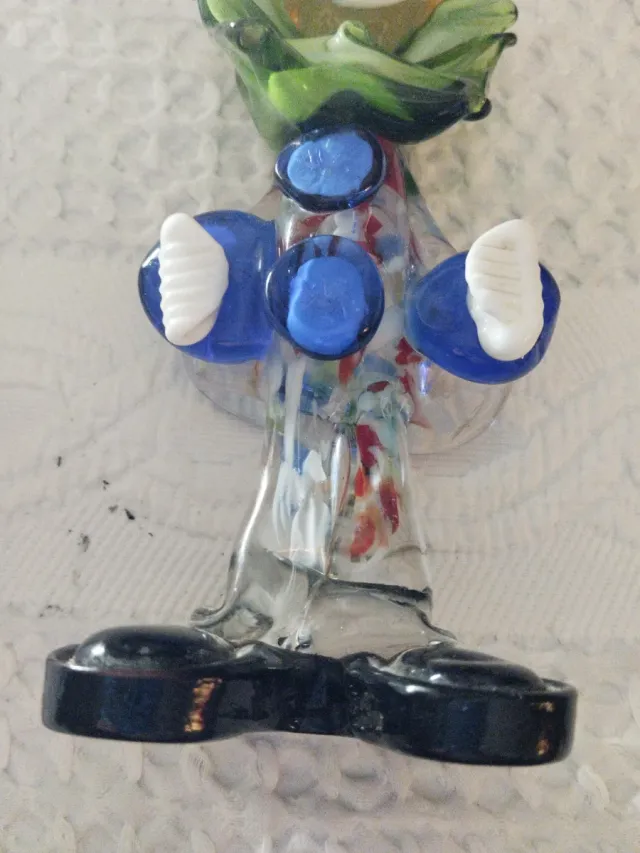 Payaso de cristal Murano. Escucho ofertas