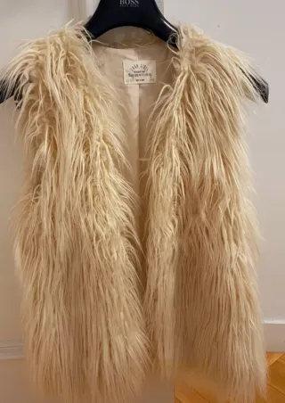 Chaleco pelo sintético Zara Talla S
