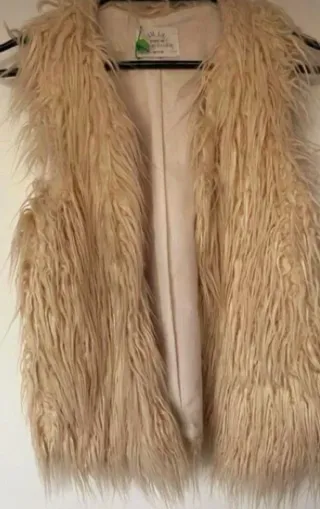 Chaleco pelo sintético Zara Talla S