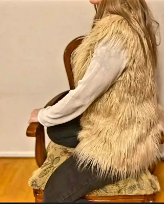 Chaleco pelo sintético Zara Talla S