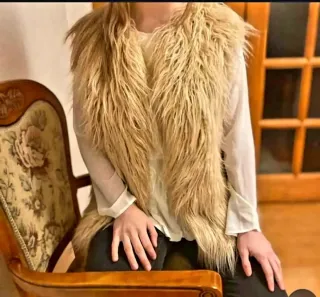 Chaleco pelo sintético Zara Talla S