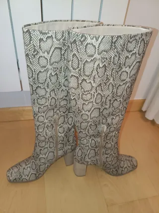 Botas altas animal print
