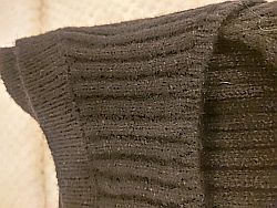 Vestido de punto negro invierno