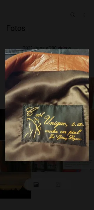 Chaqueta de piel C'est Unique mujer,