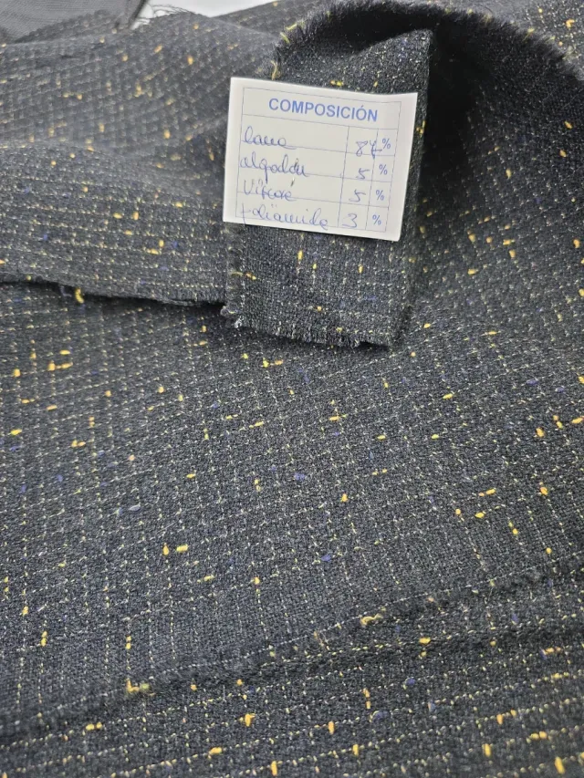 Retal tela traje lana, poliamida