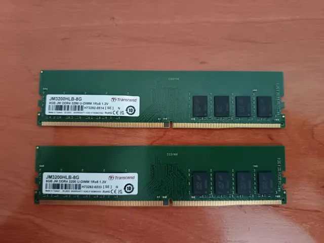 2x Transcend DDR4 8GB 3200MHz JM3200HLB