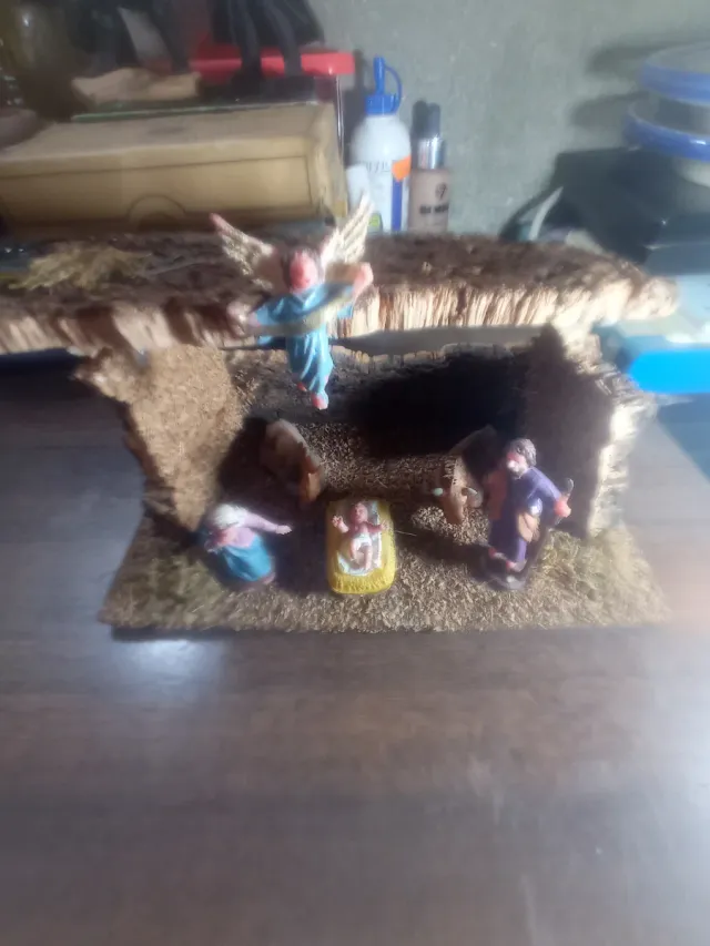 Portal de Belén miniatura PVC