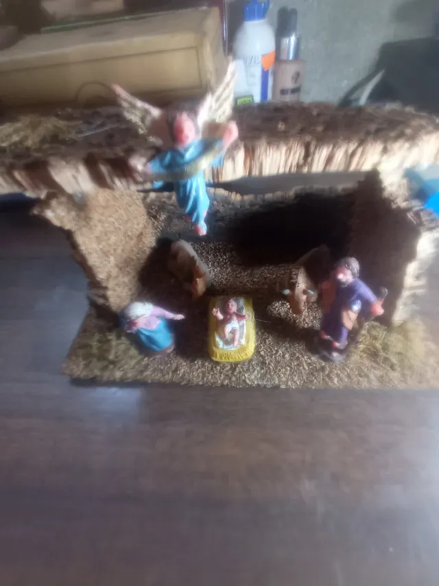 Portal de Belén miniatura PVC