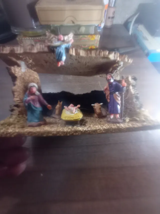 Portal de Belén miniatura PVC