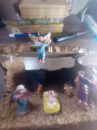 Portal de Belén miniatura PVC