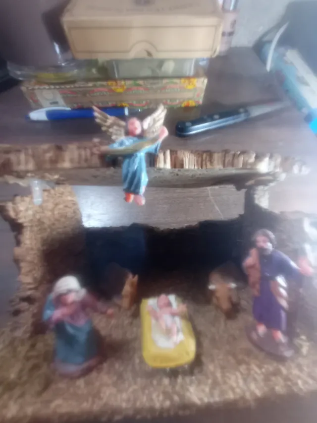 Portal de Belén miniatura PVC