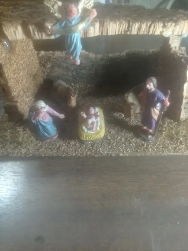 Portal de Belén miniatura PVC