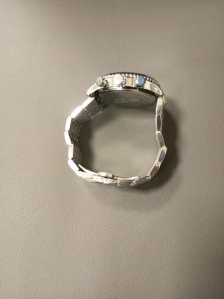 Reloj Poedagar Hombre Verde y Plateado