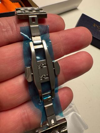 Reloj Poedagar Hombre Verde y Plateado