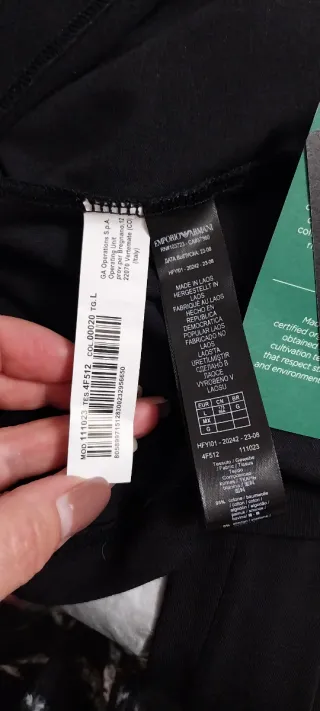 T-shirt Emporio Armani Preta L