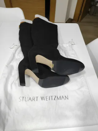 Botas altas Stuart Weitzman negras