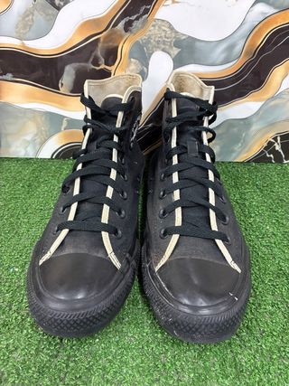 Converse nere tela uomo donna taglia 42.5