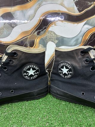 Converse nere tela uomo donna taglia 42.5