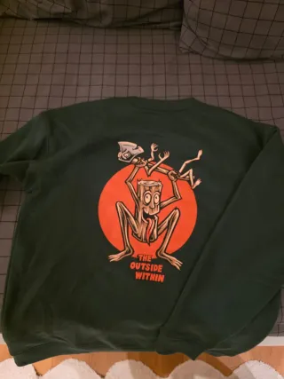 Sudadera Element verde con estampado