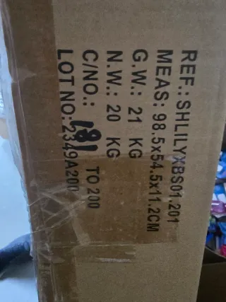 Mueble zapatero Gris y blanco