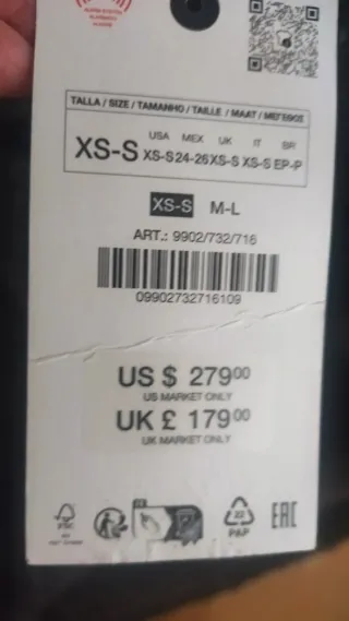 Abrigo Zara. Sin Estrenar