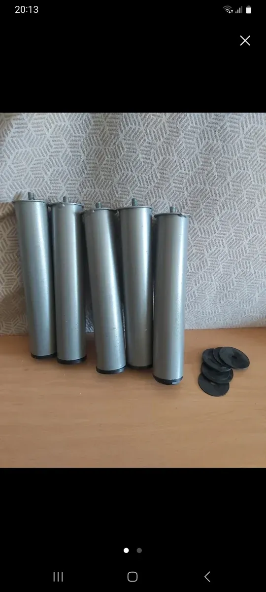 Patas de cama roscadas (5 unidades)