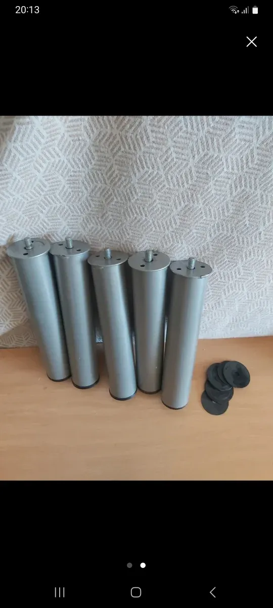 Patas de cama roscadas (5 unidades)