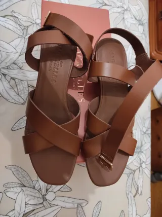 Sandalias piel mujer T37