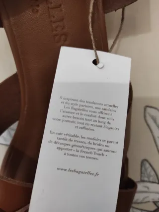 Sandalias piel mujer T37