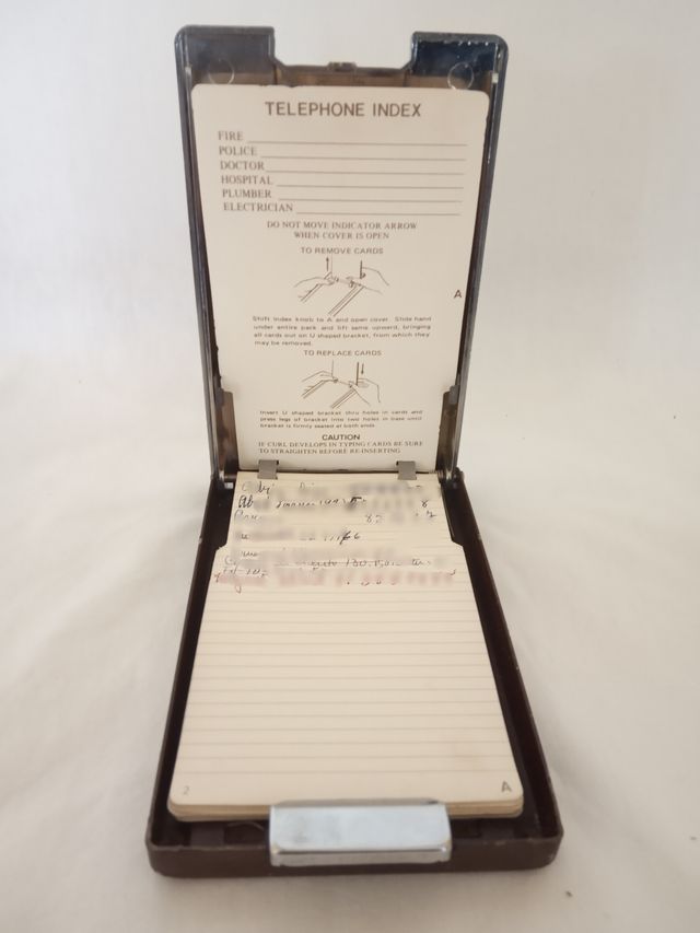 Agenda telefonica automatica vintage anni 70-80