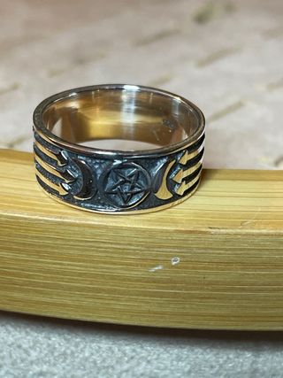 Lote 4 anillos Plata Ley Hombre Hechos Mano