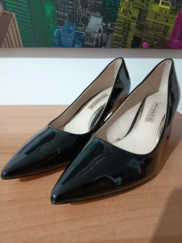 Zapatos de tacón Zara negros talla 42
