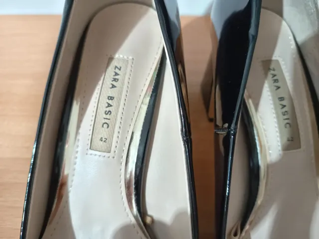 Zapatos de tacón Zara negros talla 42