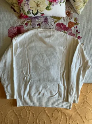 Jersey Zara estampado blanco y negro hombre