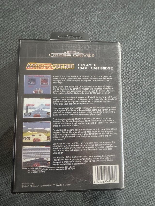 Turbo Out Run Mega Drive Sega