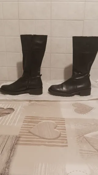 Stivali in pelle nera - numero 36