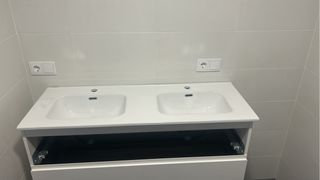Encimera de baño dos piletas