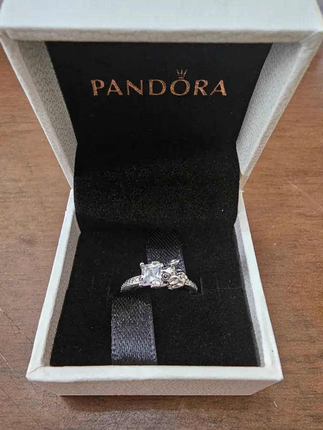 Anillo Pandora Stitch Disney Plata