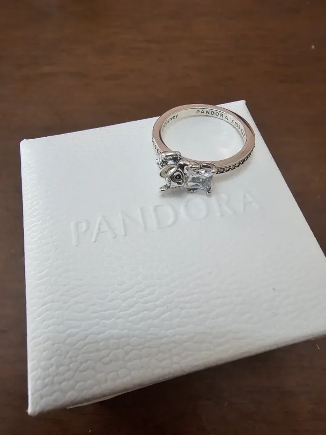 Anillo Pandora Stitch Disney Plata
