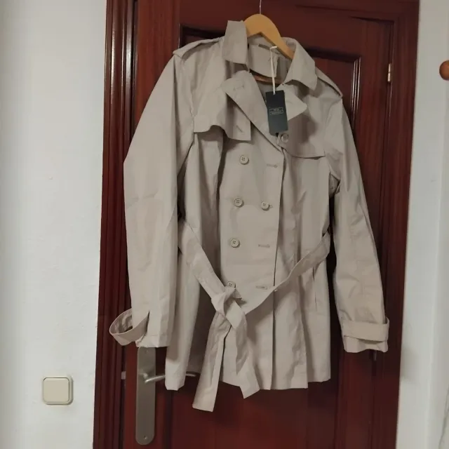Gabardina Beige Mujer Talla 46 - 48 Sin  estrenar
