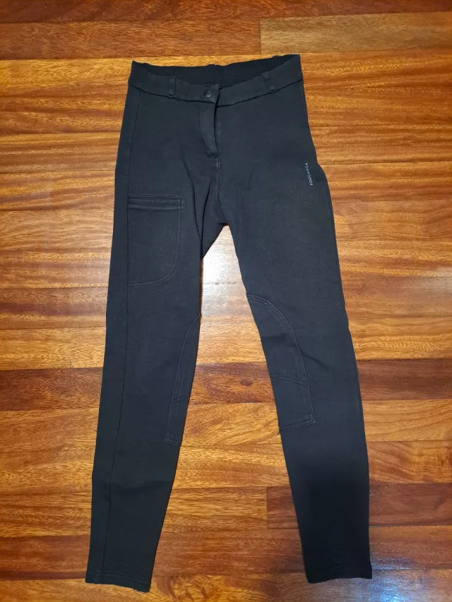 Pantalones equitación mujer negros