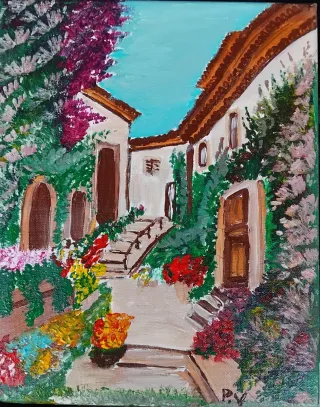 Dipinto acrilico su tela 25x30