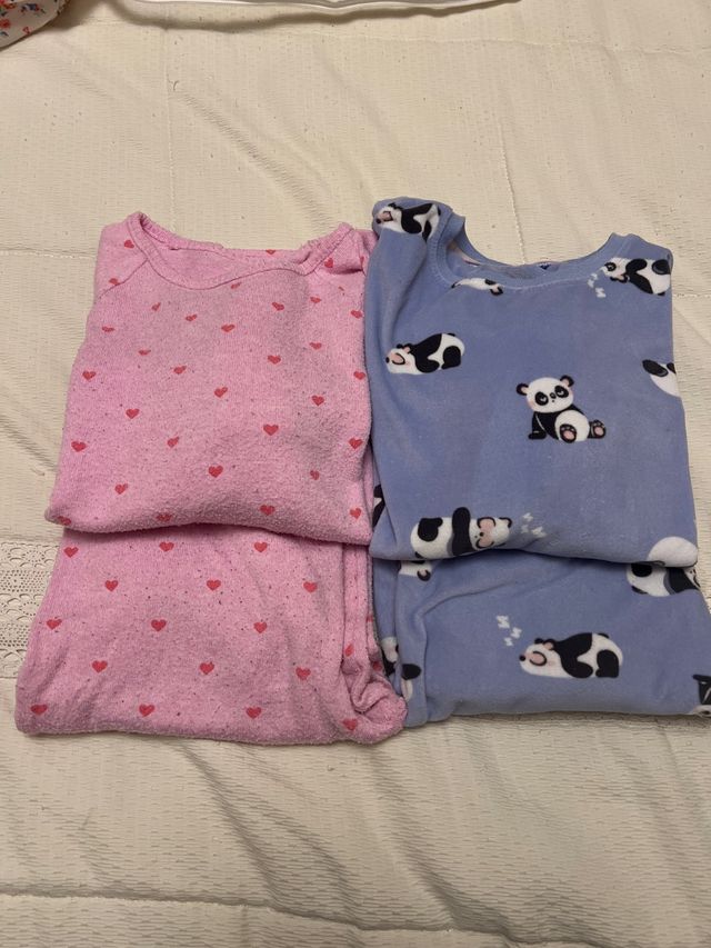 Pijamas niña calentitos Talla 9-10. 140 cm.