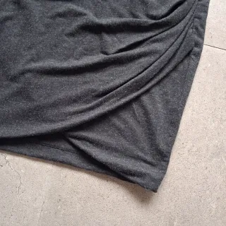 Falda Zara gris drapeada mujer