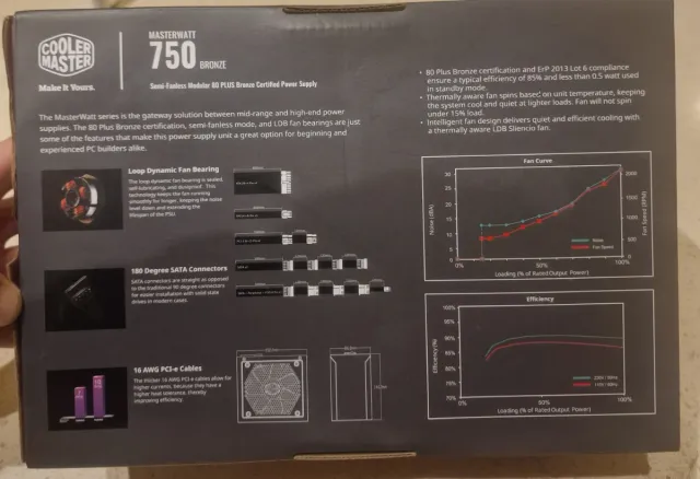 Fuente Alimentación Cooler Master 750W Bronze