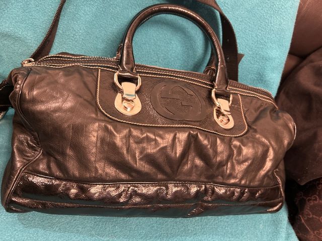 Bolso Gucci Boston Negro Piel