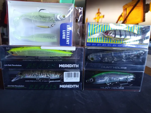 Lote señuelos de pesca a spinning