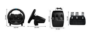Volante y Pedales Force Feedback